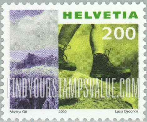 FindYourStampsValue: Federal Administration: Mountain, hiker