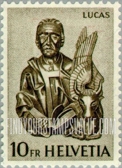 FindYourStampsValue: Federal Administration: St. Luke and winged ox