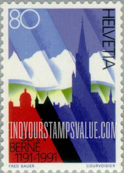 FindYourStampsValue: Federal Administration: Bern, 800th Anniversary