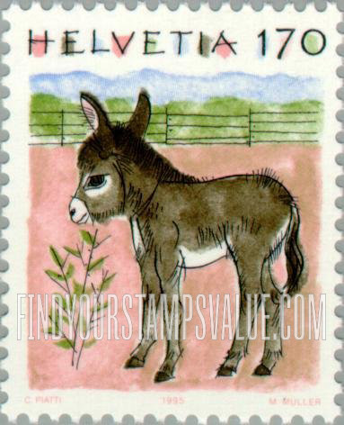 FindYourStampsValue: Federal Administration, Animals: Donkey