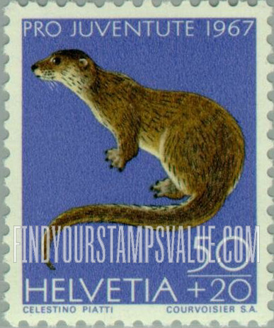 FindYourStampsValue: Semi-Postal: Otter