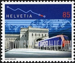 FindYourStampsValue: Federal Administration, Railroad Anniversaries: Simplon Tunnel, centenary