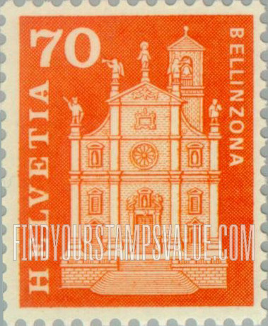 FindYourStampsValue: Federal Administration: Sts. Peter and Stephen Church, Bellinzona
