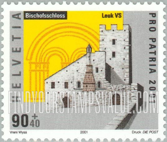 FindYourStampsValue: Semi-Postal, Landmarks: Bishop’s Castle, Leuk