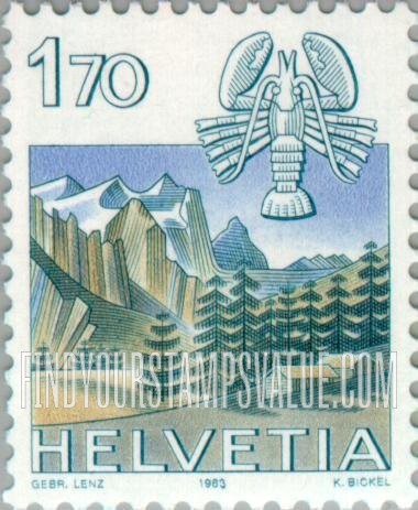 FindYourStampsValue: Federal Administration: Cancer, Wetterhorn, Grindelwald
