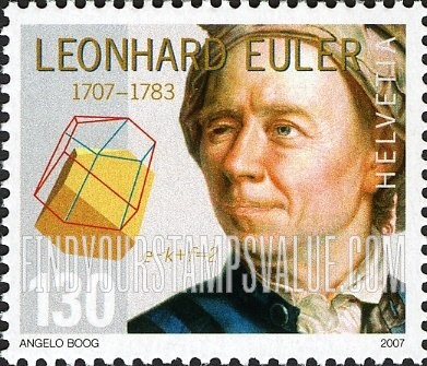 FindYourStampsValue: Federal Administration: Leonhard Euler (1707-83), Mathematician
