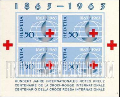 FindYourStampsValue: Federal Administration: Red Cross Jubilee Emblem