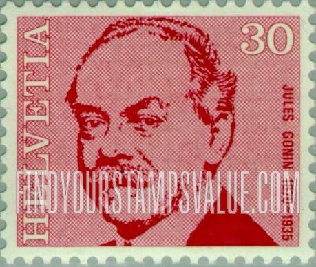 FindYourStampsValue: Federal Administration, Physicians: Jules Gonin (1870-1935), ophthalmologist