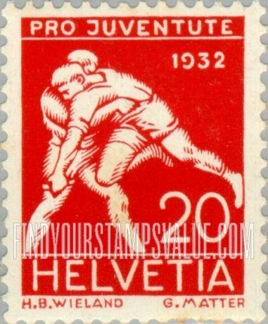 FindYourStampsValue: Semi-Postal: Wrestling