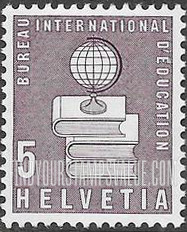 FindYourStampsValue: For The International Bureau of Education: Globe and Books