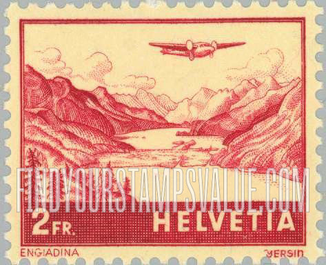 FindYourStampsValue: Air Post: The Engadine