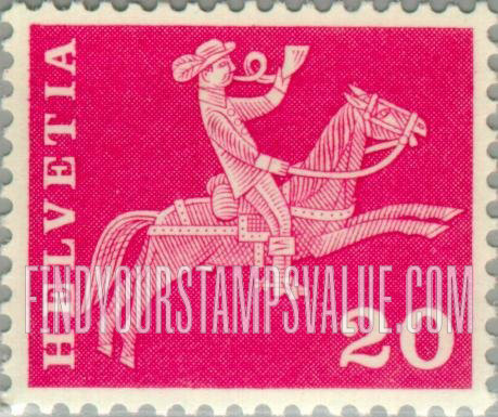 FindYourStampsValue: Federal Administration: Postilion on horseback