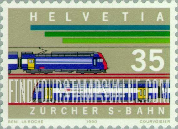 FindYourStampsValue: Federal Administration, Urban Railway System, Zurich: Locomotives