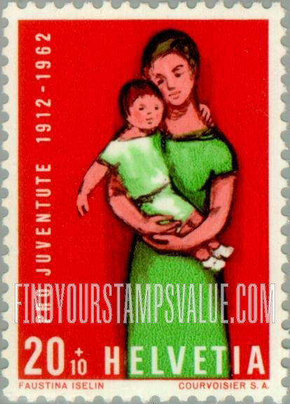 FindYourStampsValue: Semi-Postal: Mother and Child