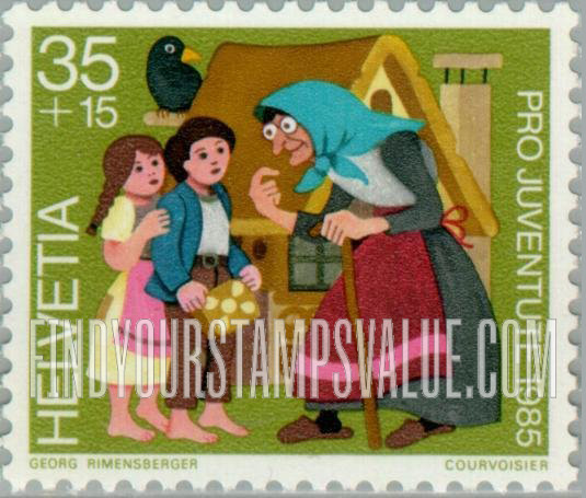 FindYourStampsValue: Semi-Postal: Hansel and Gretel