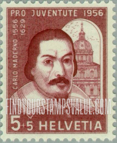 FindYourStampsValue: Semi-Postal: Carlo Maderno