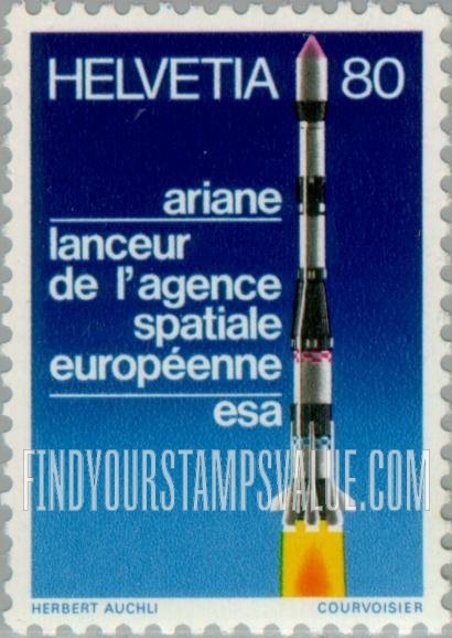 FindYourStampsValue: Federal Administration: Three-stage Launcher Ariane