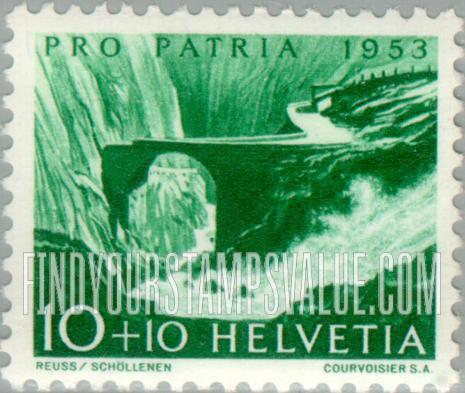 FindYourStampsValue: Semi-Postal: Reuss River