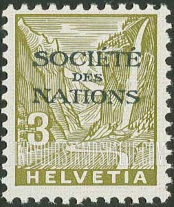 FindYourStampsValue: For The League of Nations: Staubbach Falls