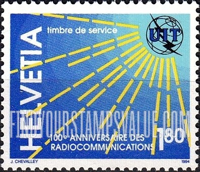 FindYourStampsValue: For The International Telecommunication Union: Radio Waves, ITU Emblem