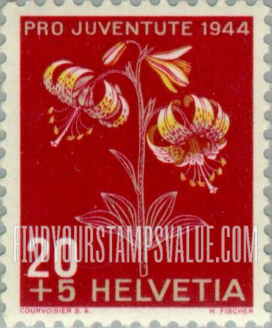 FindYourStampsValue: Semi-Postal: Lilium martagon