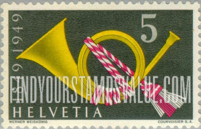 FindYourStampsValue: Federal Administration: Post Horn