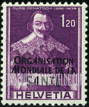 FindYourStampsValue: For The World Health Organization: Jürg Jenatsch