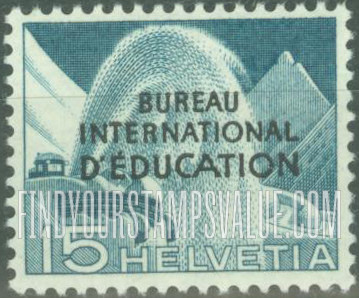 FindYourStampsValue: For The International Bureau of Education: Rotary Snow Plow
