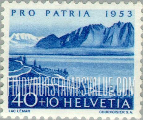 FindYourStampsValue: Semi-Postal: Lake of Geneva