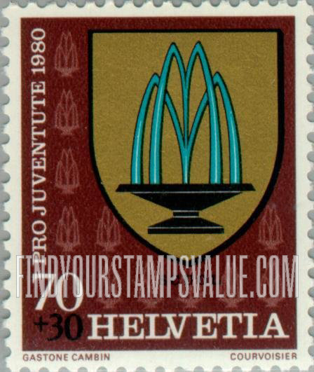 FindYourStampsValue: Semi-Postal, Communal Arms: Scuol