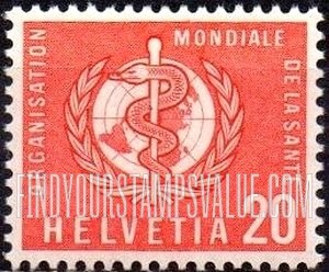 FindYourStampsValue: For The World Health Organization: WHO Emblem