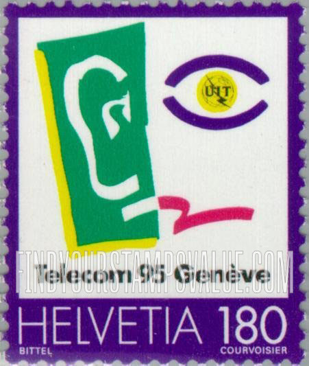 FindYourStampsValue: Federal Administration: Telecom β95, Geneva