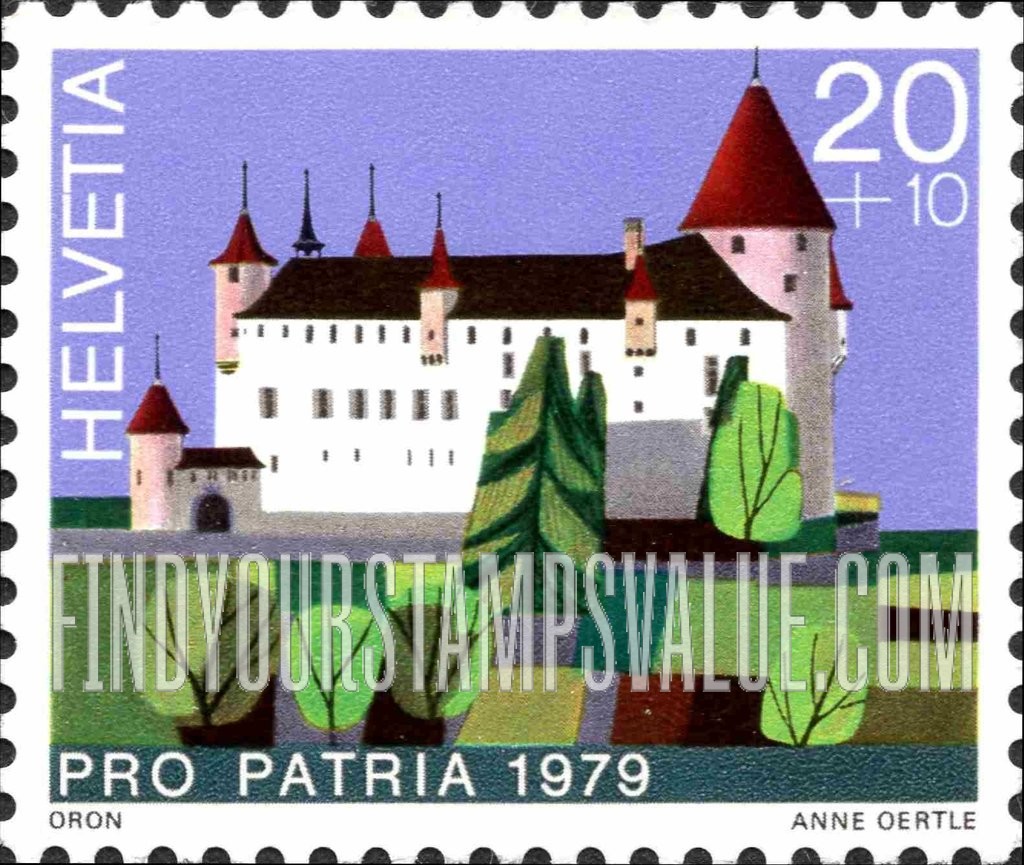 FindYourStampsValue: Semi-Postal, Castles: Oron