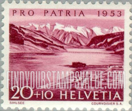 FindYourStampsValue: Semi-Postal: Sihl Lake