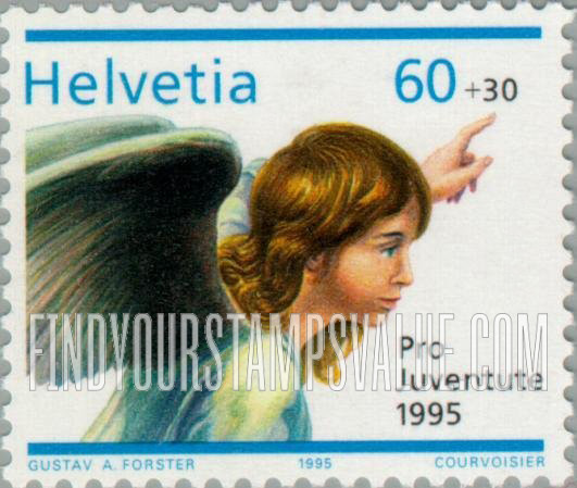 FindYourStampsValue: Semi-Postal, Christmas: Angel from “The Annunciation”, by Bartolome