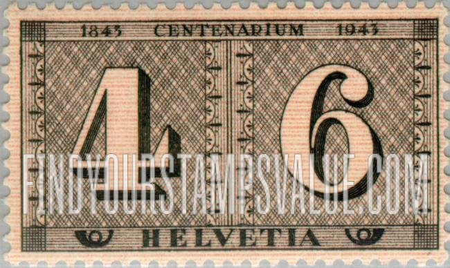 FindYourStampsValue: Federal Administration: Zurich Stamps of 1843