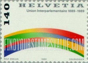 FindYourStampsValue: Federal Administration: Interparliamentary Union, Centenary