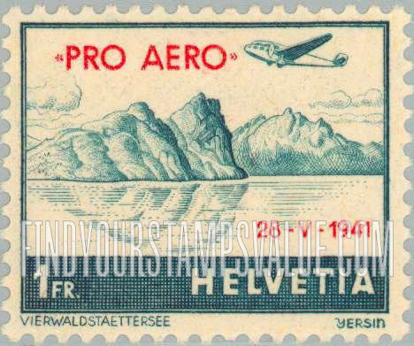 FindYourStampsValue: Air Post: Lake Lucerne