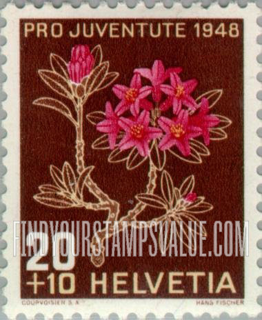 FindYourStampsValue: Semi-Postal: Alpine rose