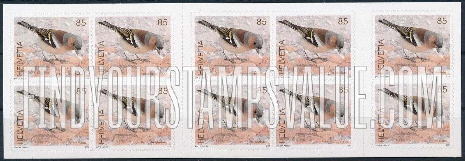 FindYourStampsValue: Federal Administration: Fringilla coelebs