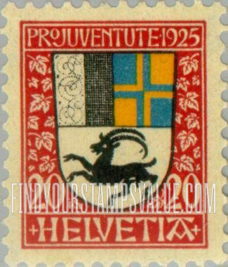 FindYourStampsValue: Semi-Postal: Grisons