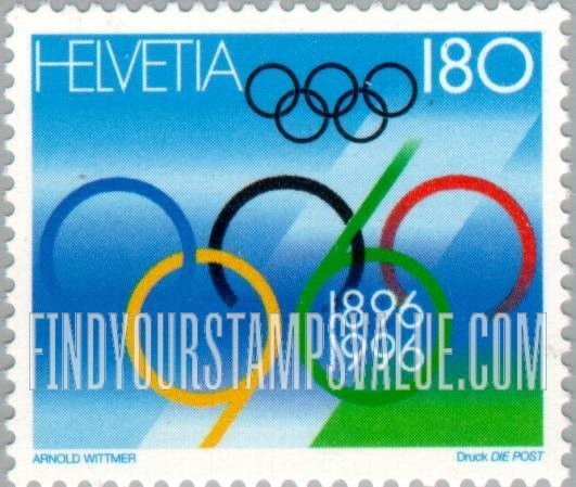 FindYourStampsValue: Federal Administration: Modern Olympic Games, Centenary