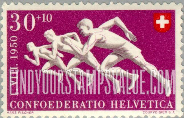 FindYourStampsValue: Semi-Postal: Runners