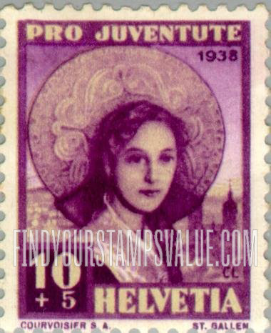 FindYourStampsValue: Semi-Postal: Girl of St. Gallen