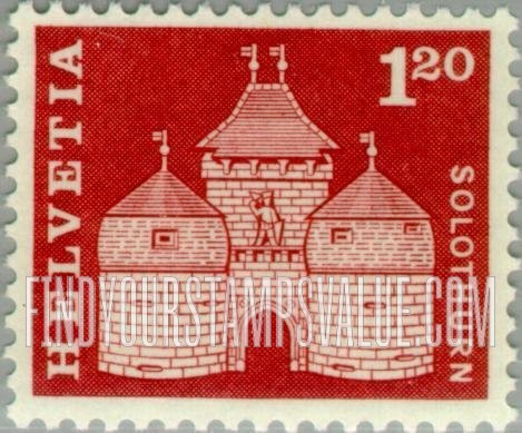 FindYourStampsValue: Federal Administration: Basel gate, Solothurn