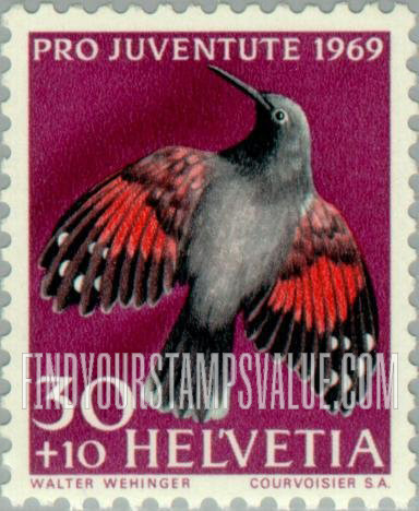 FindYourStampsValue: Semi-Postal, Birds: Wall creeper