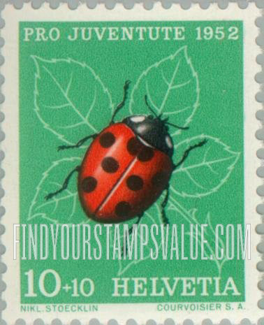 FindYourStampsValue: Semi-Postal: Ladybug