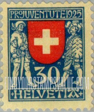 FindYourStampsValue: Semi-Postal: Switzerland