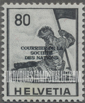 FindYourStampsValue: For The League of Nations: Dying Warrior