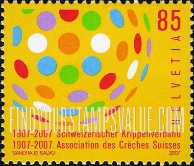 FindYourStampsValue: Federal Administration: Swiss Associate of Day Care Centers, Centenary